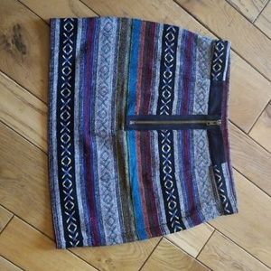 Tribal print skirt